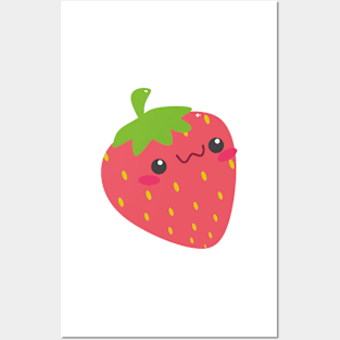 cute strawberry Posters and Art